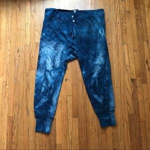 Vintage Cotton Indigo Dye Drop Crotch Pants
